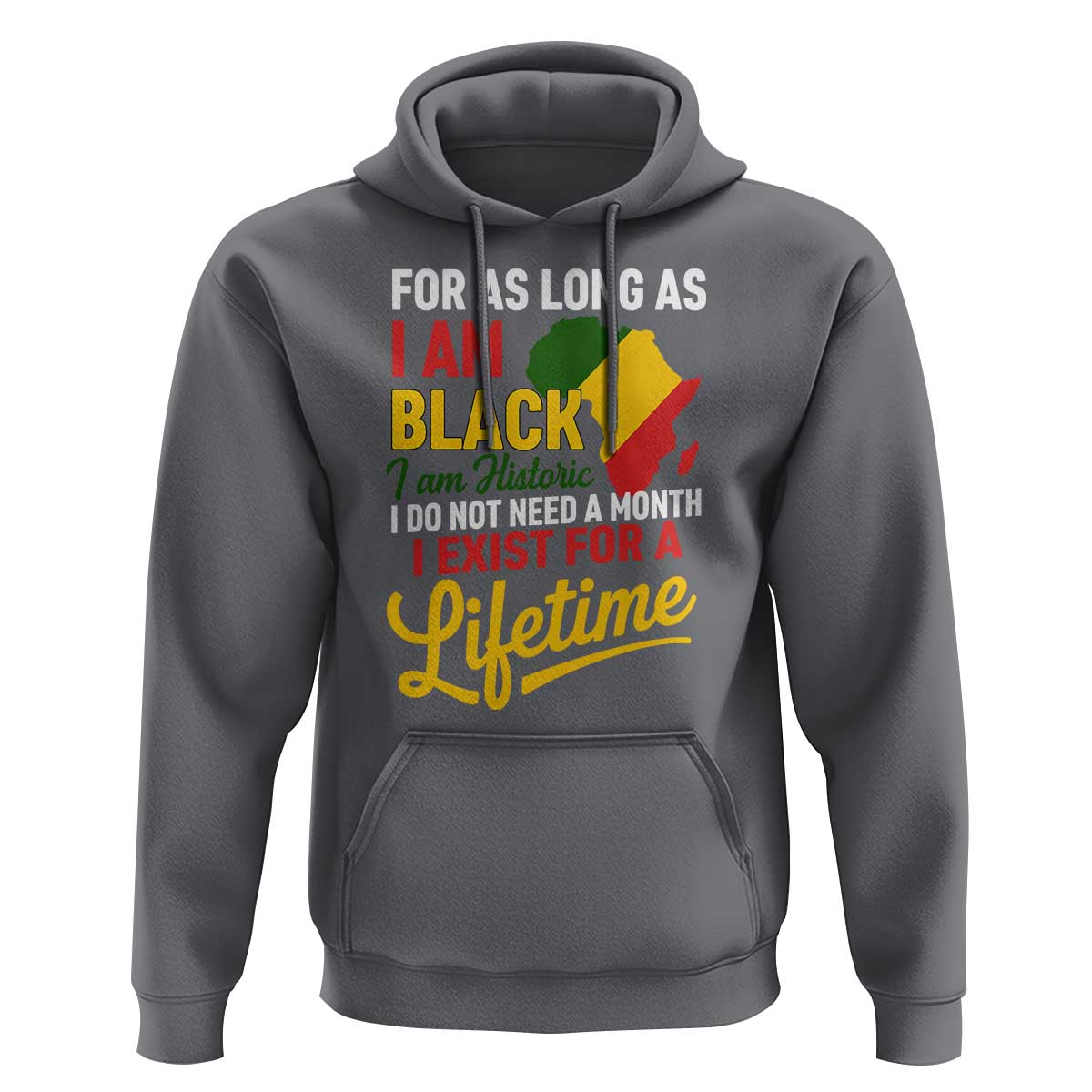 I Am Black History I Exist for a Lifetime Hoodie Black Pride African American Empowerment