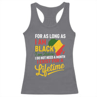 I Am Black History I Exist for a Lifetime Racerback Tank Top Black Pride African American Empowerment
