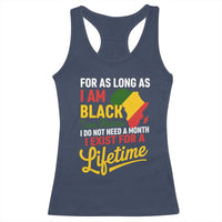 I Am Black History I Exist for a Lifetime Racerback Tank Top Black Pride African American Empowerment