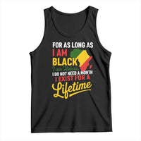 I Am Black History I Exist for a Lifetime Tank Top Black Pride African American Empowerment