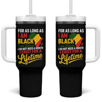 I Am Black History I Exist for a Lifetime Tumbler With Handle Black Pride African American Empowerment
