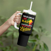 I Am Black History I Exist for a Lifetime Tumbler With Handle Black Pride African American Empowerment