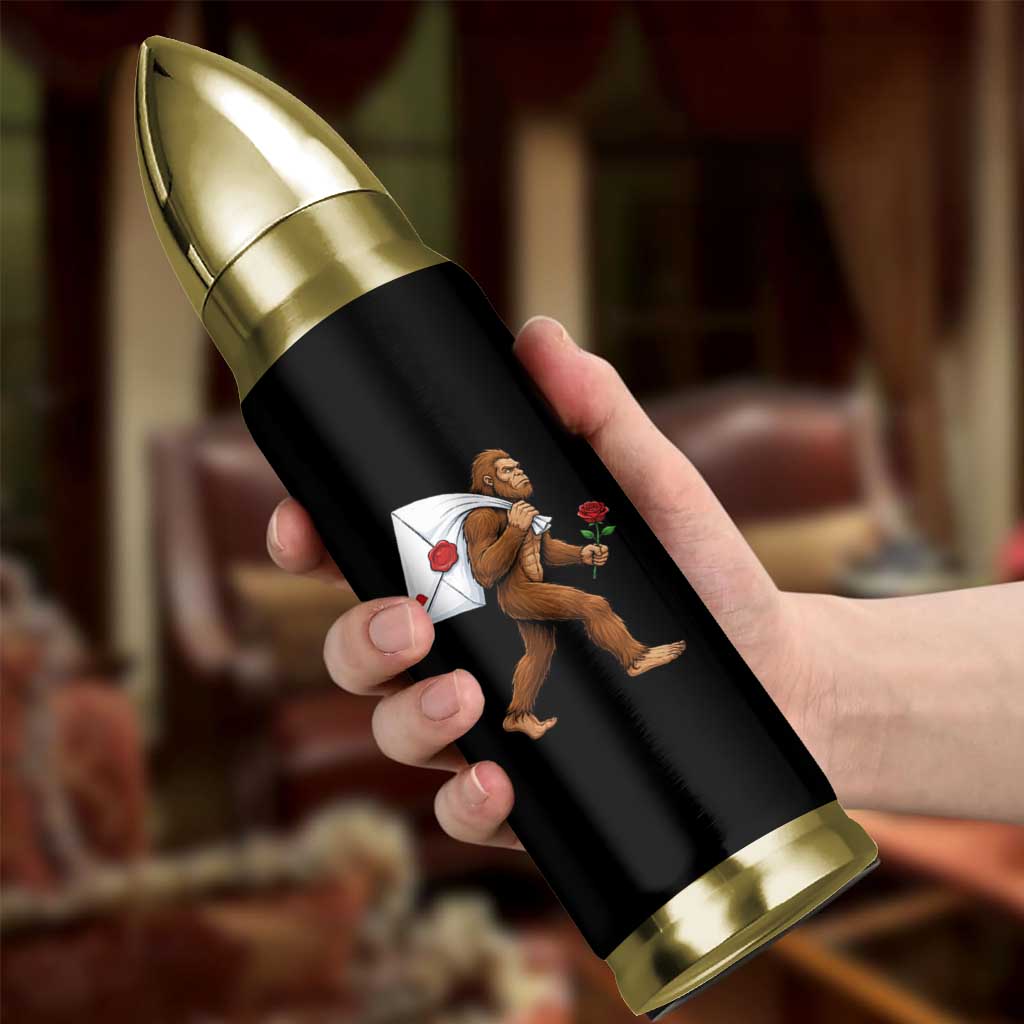 Funny Valentine Bigfoot with Heart Sack Bag Bullet Tumbler Romantic Sasquatch Love Letter Valentines Day