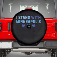 I Stand With Minneapolis Spare Tire Cover Blue Heart Solidarity Support Minnesota Strong