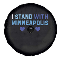 I Stand With Minneapolis Spare Tire Cover Blue Heart Solidarity Support Minnesota Strong