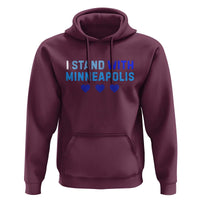 I Stand With Minneapolis Hoodie Blue Heart Solidarity Support Minnesota Strong