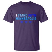 I Stand With Minneapolis T Shirt Blue Heart Solidarity Support Minnesota Strong