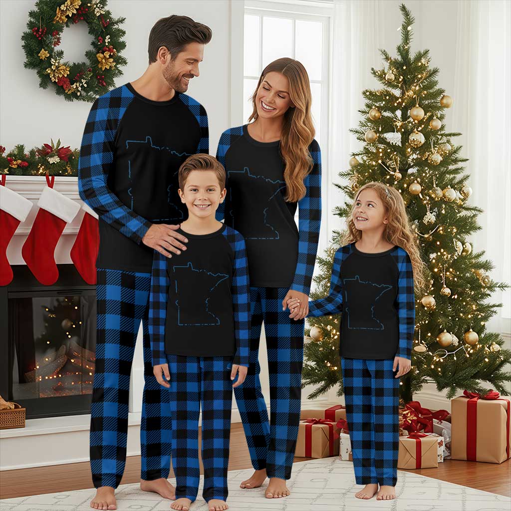 Stupid Canadian Wolf Bird Says Ice Out Plaid Pajama Set Funny Activist Loon Minnesota Rebel