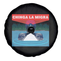 Chinga La Migra Red Eye Laser Loon Spare Tire Cover Political Resist Ice Minnesota Protest