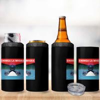 Chinga La Migra Red Eye Laser Loon 4 in 1 Can Cooler Tumbler Political Resist Ice Minnesota Protest