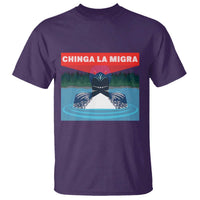 Chinga La Migra Red Eye Laser Loon T Shirt Political Resist Ice Minnesota Protest