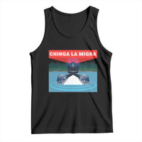 Chinga La Migra Red Eye Laser Loon Tank Top Political Resist Ice Minnesota Protest