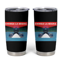 Chinga La Migra Red Eye Laser Loon Tumbler Cup Political Resist Ice Minnesota Protest