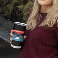 Chinga La Migra Red Eye Laser Loon Tumbler Cup Political Resist Ice Minnesota Protest