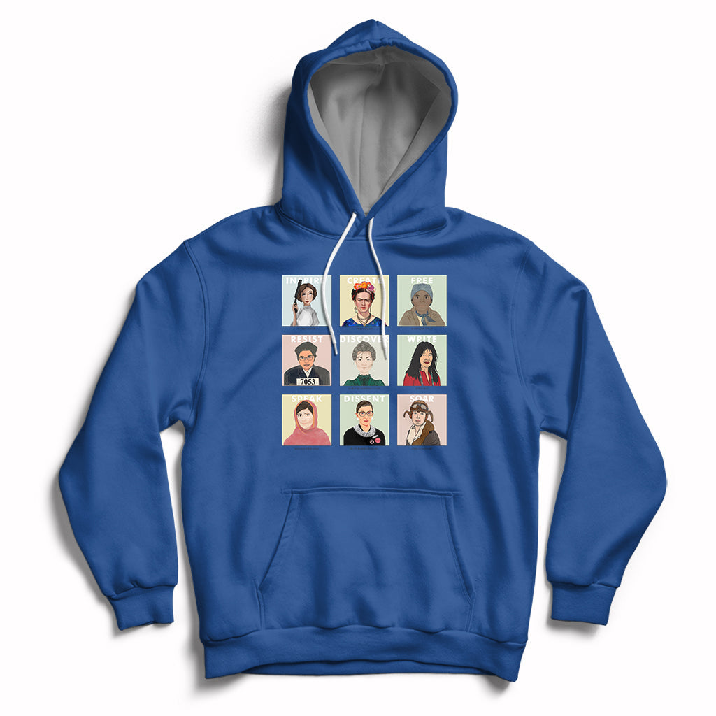 Empowered Women Women's History Month Mother's Day Apparel Hoodie - Wonder Print Shop