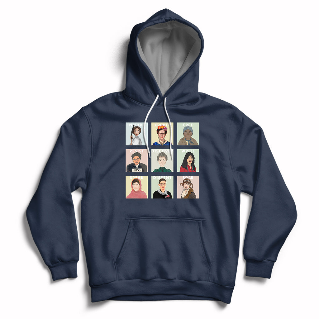 Empowered Women Women's History Month Mother's Day Apparel Hoodie - Wonder Print Shop