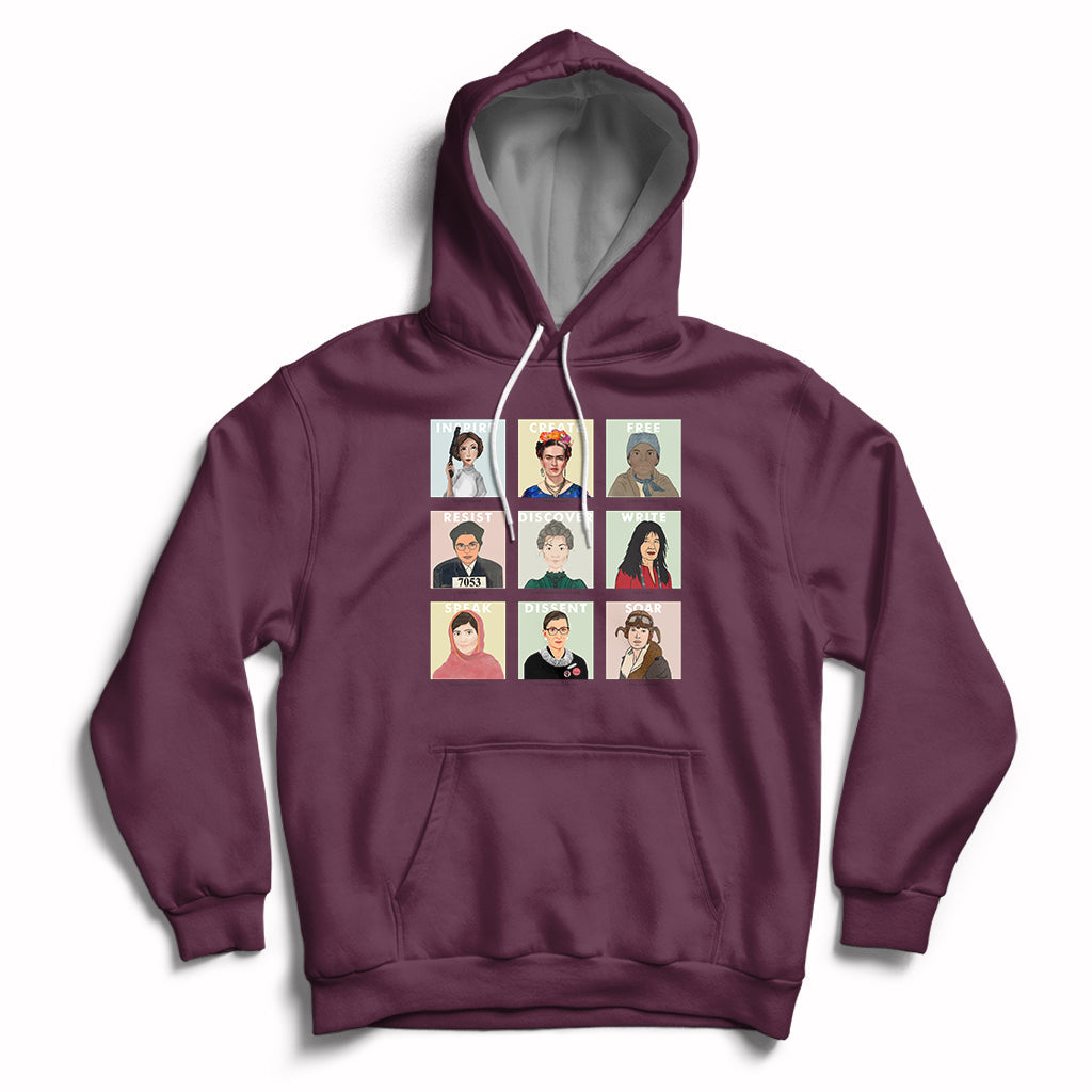 Empowered Women Women's History Month Mother's Day Apparel Hoodie - Wonder Print Shop
