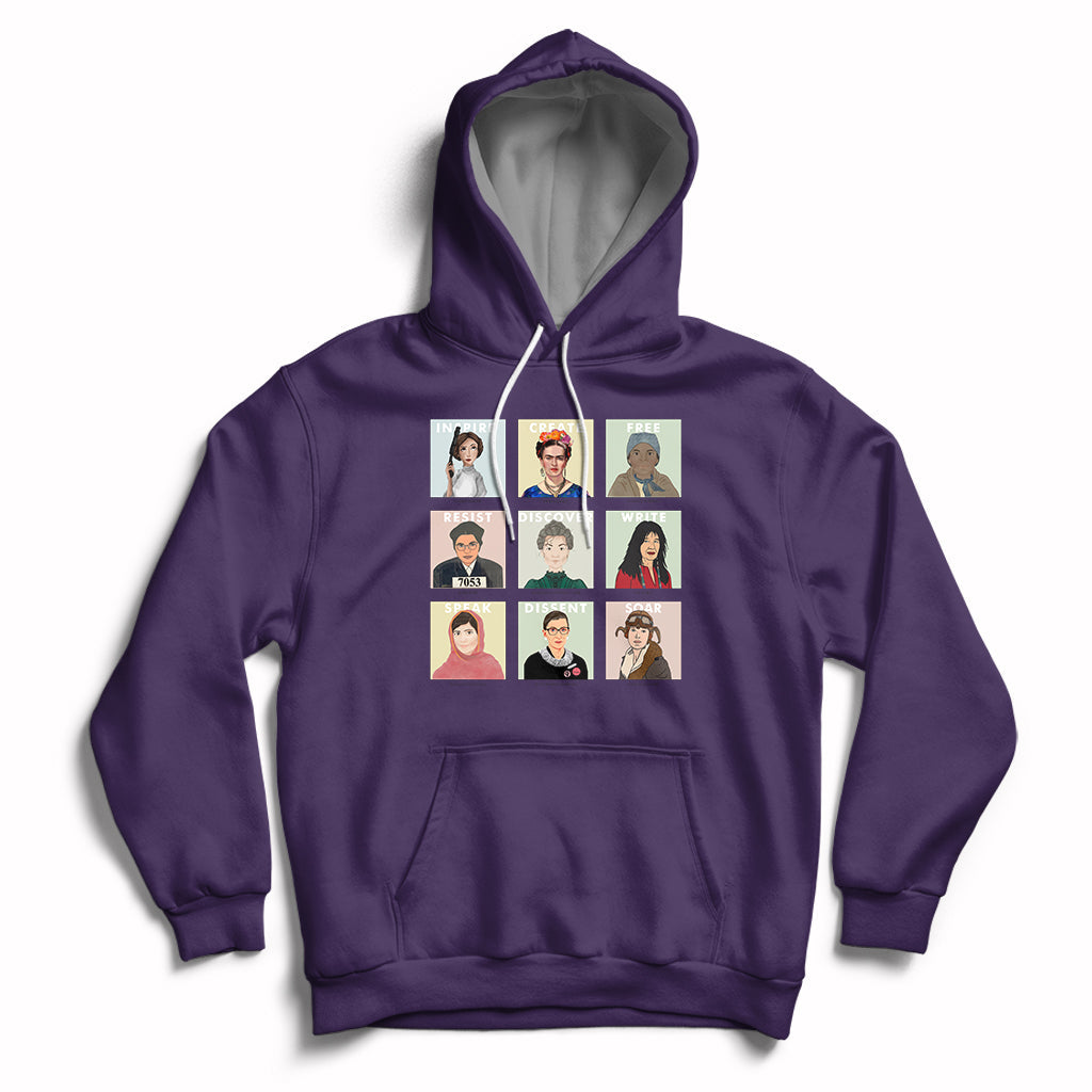 Empowered Women Women's History Month Mother's Day Apparel Hoodie - Wonder Print Shop