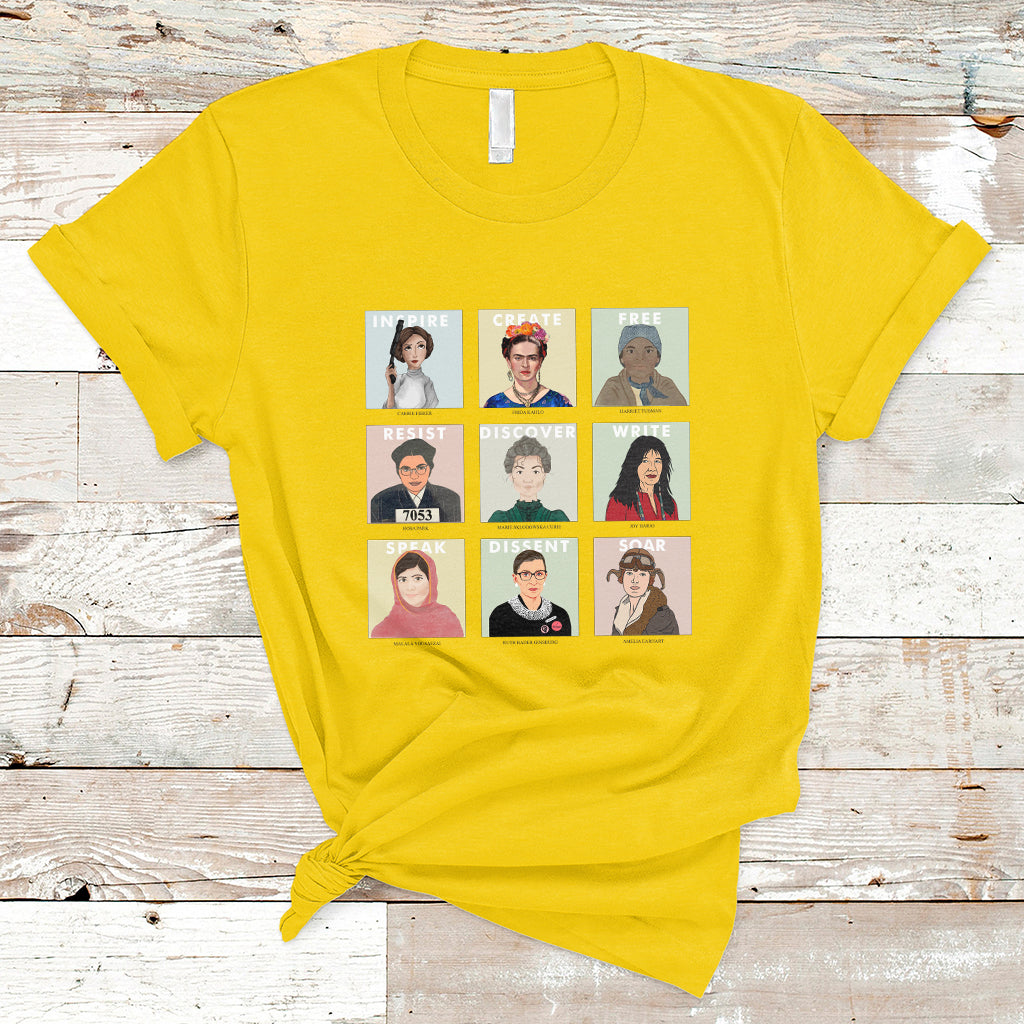 Empowered Women Women's History Month Mother's Day Apparel T-Shirt - Wonder Print Shop