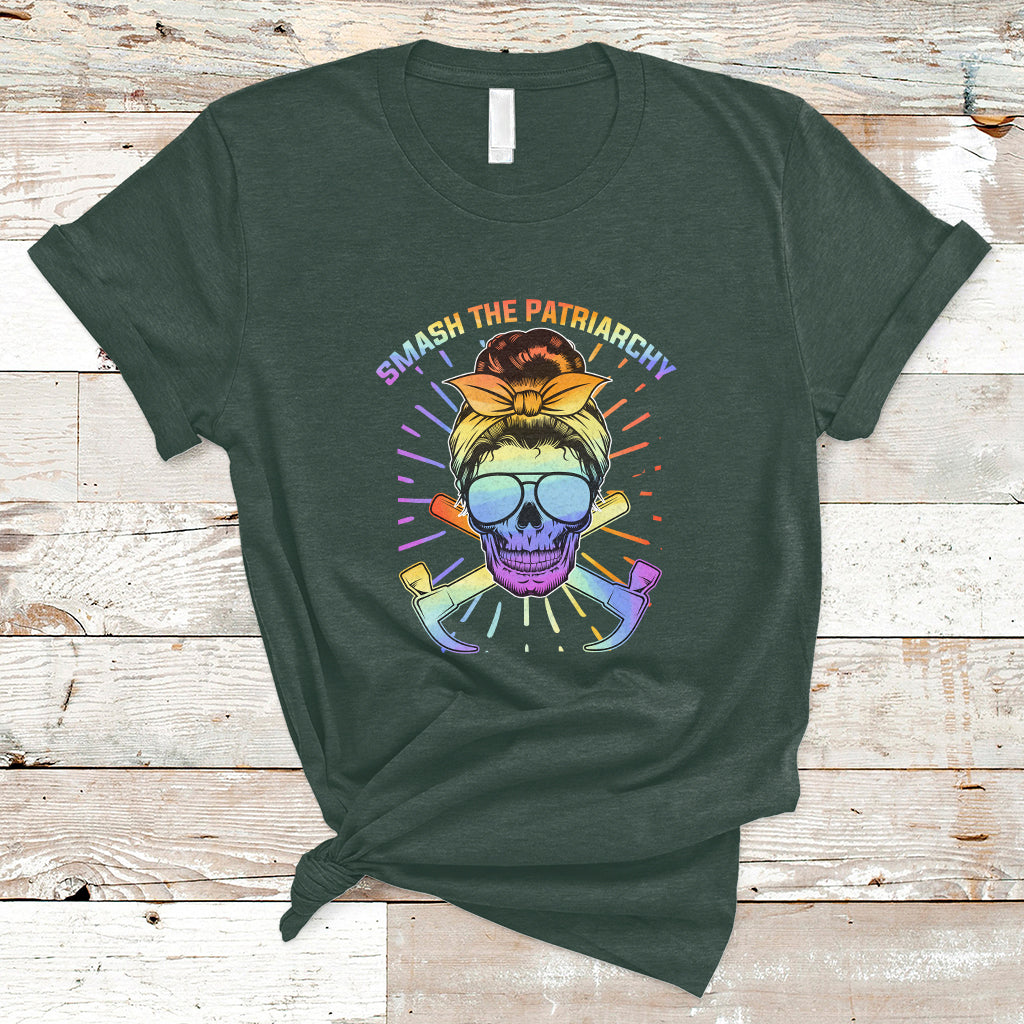 Smash The Patriarchy Feminist Women's Power Empowered Women T-Shirt - Wonder Print Shop