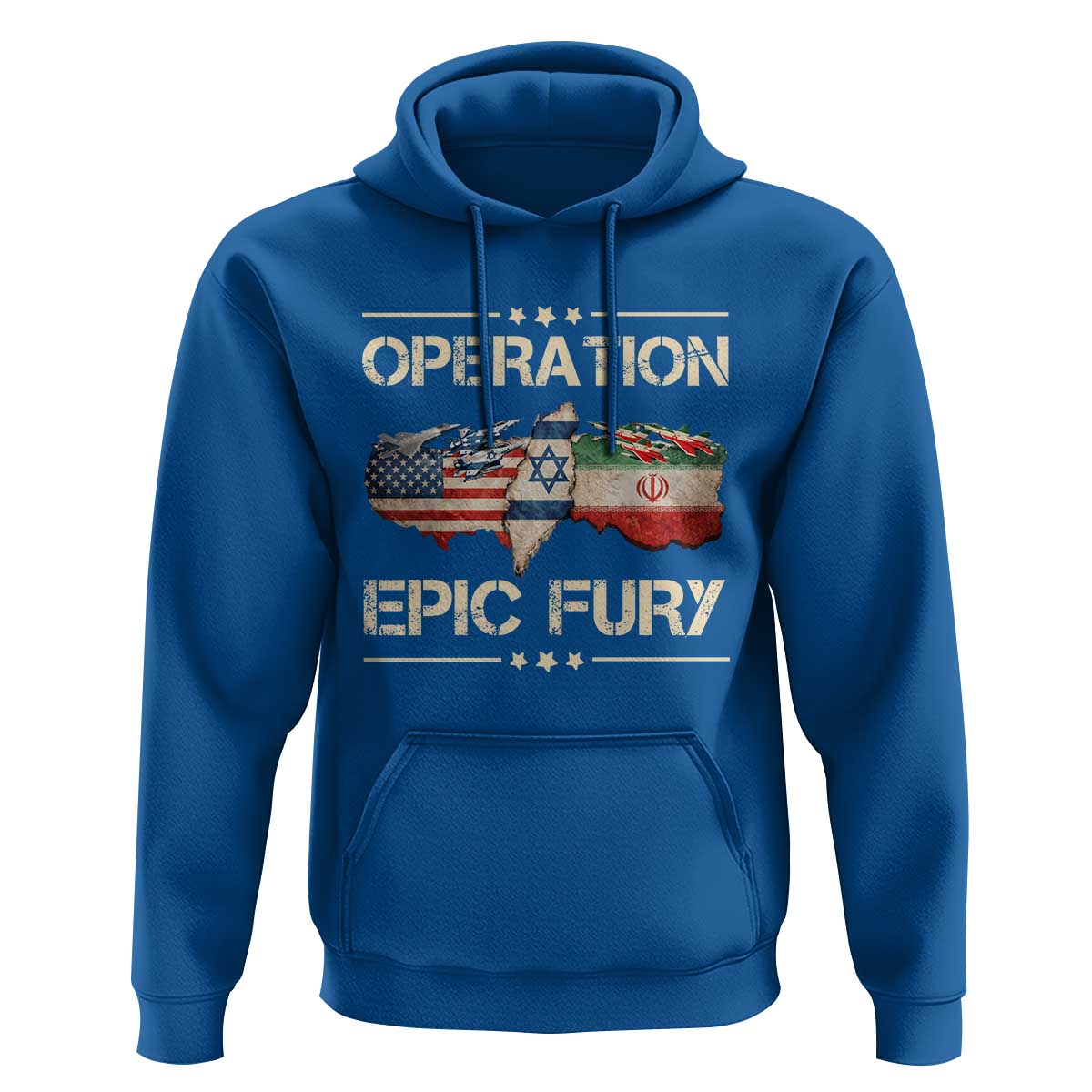 Operation Epic Fury USA Israel Hoodie Patriotic Military Peace Through Strength