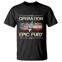 Operation Epic Fury USA Israel T Shirt Patriotic Military Peace Through Strength