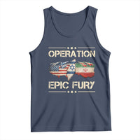 Operation Epic Fury USA Israel Tank Top Patriotic Military Peace Through Strength