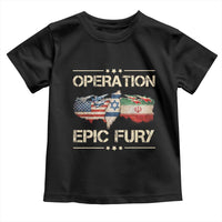 Operation Epic Fury USA Israel Toddler T Shirt Patriotic Military Peace Through Strength