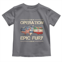 Operation Epic Fury USA Israel Toddler T Shirt Patriotic Military Peace Through Strength