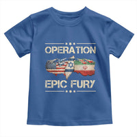 Operation Epic Fury USA Israel Toddler T Shirt Patriotic Military Peace Through Strength