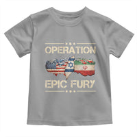 Operation Epic Fury USA Israel Toddler T Shirt Patriotic Military Peace Through Strength