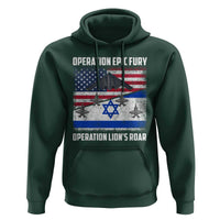 Operation Epic Fury Lions Roar Hoodie USA Israel Flag Freedom Defense