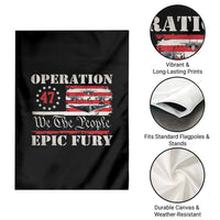 Operation Epic Fury We The People 47 Patriotic Flag Garden Flag B2 Spirit Constitutional Freedom Statement