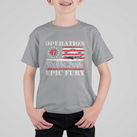 Operation Epic Fury We The People 47 Patriotic Flag T Shirt For Kid B2 Spirit Constitutional Freedom Statement