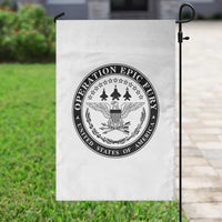 Operation Epic Fury USA Military Seal Garden Flag Patriotic Air Power Aviation Tribute