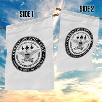 Operation Epic Fury USA Military Seal Garden Flag Patriotic Air Power Aviation Tribute
