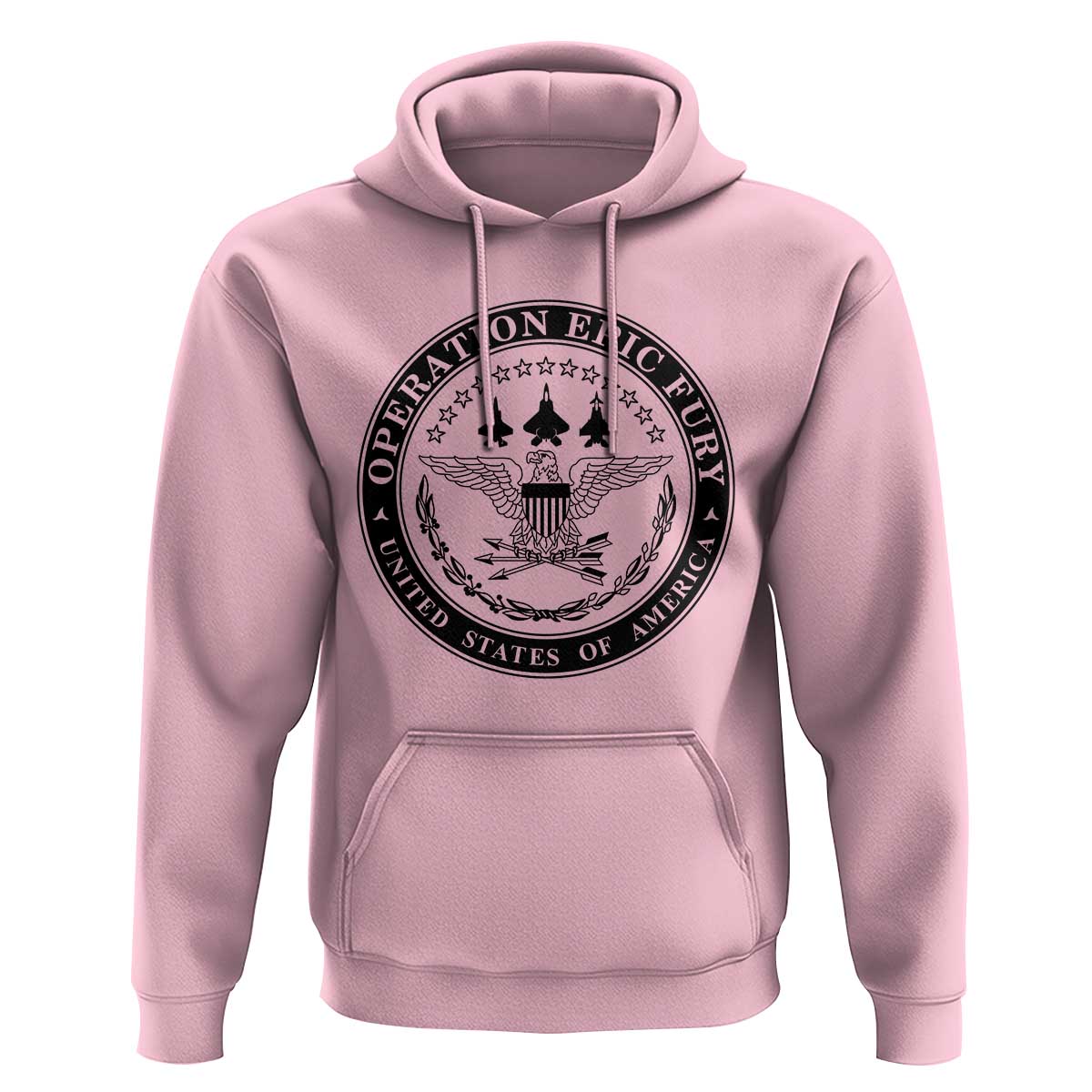 Operation Epic Fury USA Military Seal Hoodie Patriotic Air Power Aviation Tribute