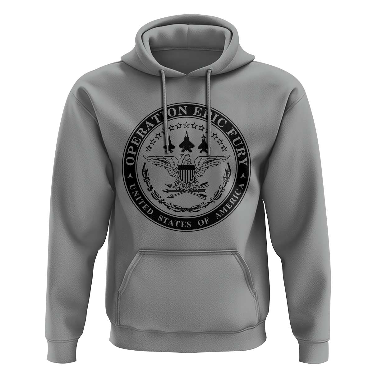 Operation Epic Fury USA Military Seal Hoodie Patriotic Air Power Aviation Tribute