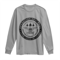 Operation Epic Fury USA Military Seal Long Sleeve Shirt Patriotic Air Power Aviation Tribute