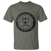Operation Epic Fury USA Military Seal T Shirt Patriotic Air Power Aviation Tribute