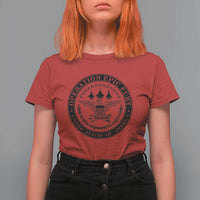 Operation Epic Fury USA Military Seal T Shirt For Women Patriotic Air Power Aviation Tribute
