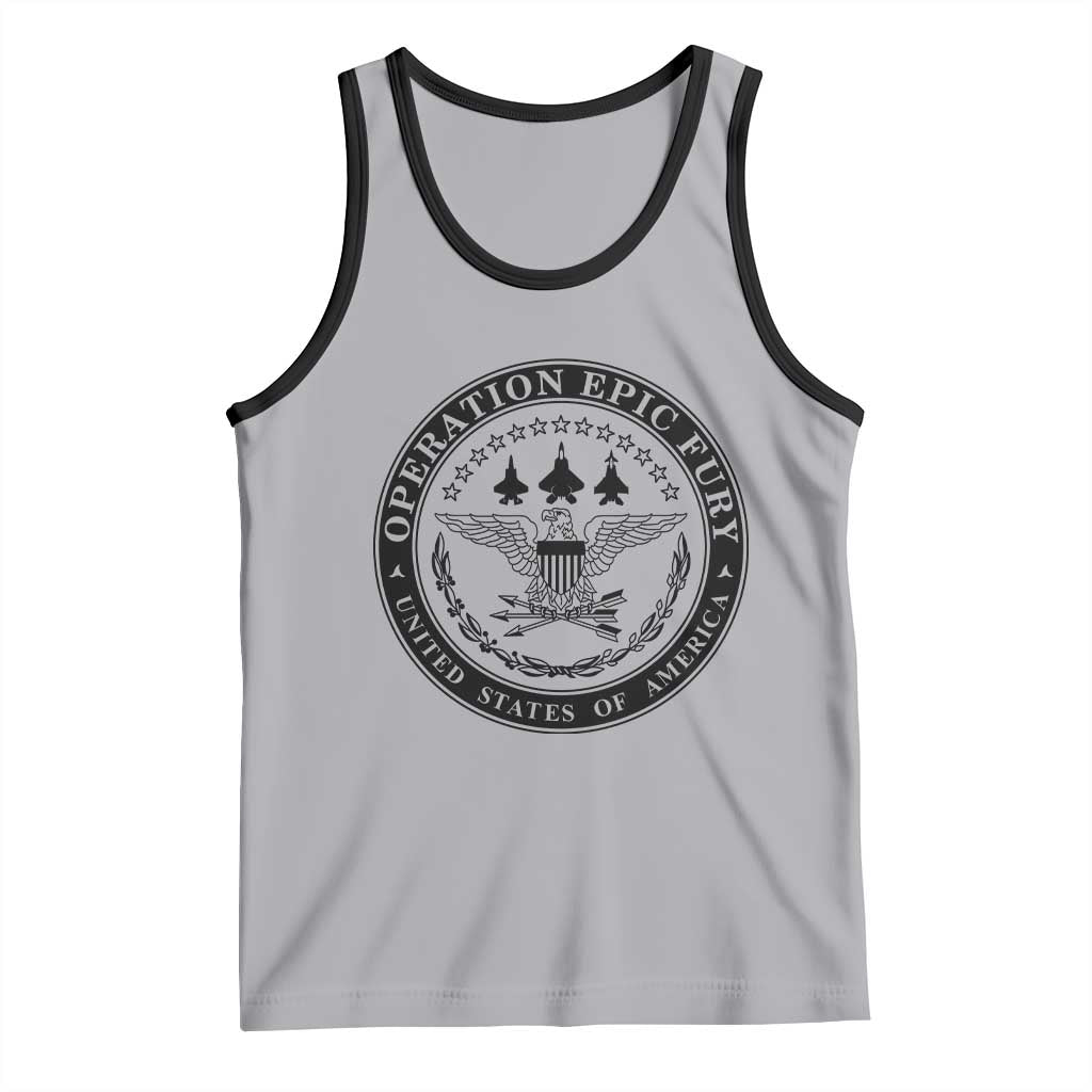 Operation Epic Fury USA Military Seal Tank Top Patriotic Air Power Aviation Tribute