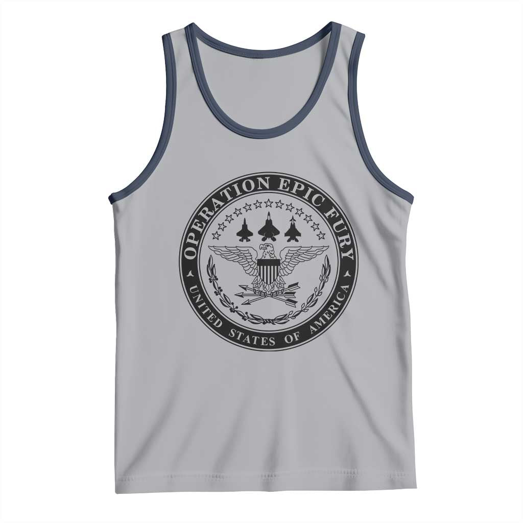 Operation Epic Fury USA Military Seal Tank Top Patriotic Air Power Aviation Tribute