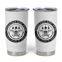 Operation Epic Fury USA Military Seal Tumbler Cup Patriotic Air Power Aviation Tribute
