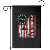 Operation Epic Fury 2026 American Flag Bomber Garden Flag B2 Spirit Patriotic Air Dominance
