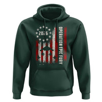 Operation Epic Fury 2026 American Flag Bomber Hoodie B2 Spirit Patriotic Air Dominance