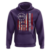 Operation Epic Fury 2026 American Flag Bomber Hoodie B2 Spirit Patriotic Air Dominance