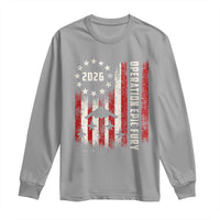 Operation Epic Fury 2026 American Flag Bomber Long Sleeve Shirt B2 Spirit Patriotic Air Dominance