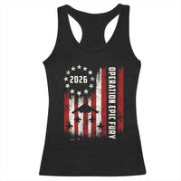 Operation Epic Fury 2026 American Flag Bomber Racerback Tank Top B2 Spirit Patriotic Air Dominance