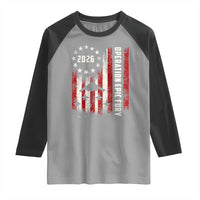 Operation Epic Fury 2026 American Flag Bomber Raglan Shirt B2 Spirit Patriotic Air Dominance